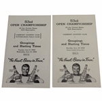 1953 US Open at Oakmont Official Groups & Starting Times (Tues-Wed, Sat) - Ben Hogan Winner