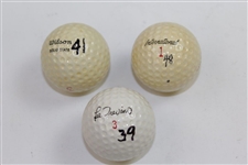 Billy Casper, Lee Trevino, & Bob Rosburg Signed Personal Logo Golf Balls JSA ALOA
