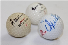 Devlin & Littler Signed Personal Logo Golf Balls & ChiChi Signed Golf Ball JSA ALOA