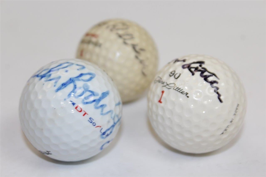 Devlin & Littler Signed Personal Logo Golf Balls & ChiChi Signed Golf Ball JSA ALOA
