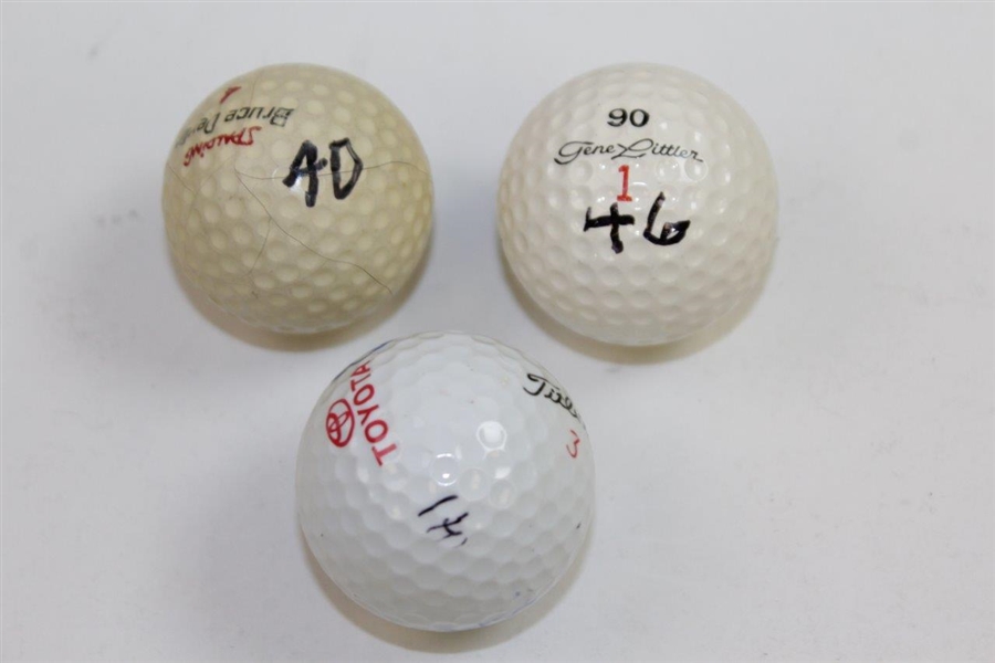 Devlin & Littler Signed Personal Logo Golf Balls & ChiChi Signed Golf Ball JSA ALOA