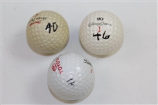 Devlin & Littler Signed Personal Logo Golf Balls & ChiChi Signed Golf Ball JSA ALOA