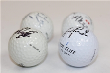 John Daly, Jesper Parnevik(x2), & Jim Ahern Signed Golf Balls JSA ALOA