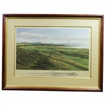 1990 Linda Hartough Signed Ltd Ed 17th Hole at Royal Dornoch 13/850 - Framed