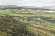 1990 Linda Hartough Signed Ltd Ed 17th Hole at Royal Dornoch 13/850 - Framed