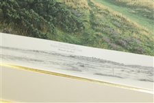 1990 Linda Hartough Signed Ltd Ed 17th Hole at Royal Dornoch 13/850 - Framed