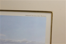 1990 Linda Hartough Signed Ltd Ed 17th Hole at Royal Dornoch 13/850 - Framed