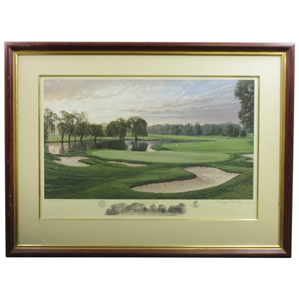 1996 Linda Hartough Signed Ltd Ed 16th Hole at Oakland Hills #707/850 - Framed