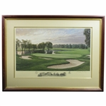 1996 Linda Hartough Signed Ltd Ed 16th Hole at Oakland Hills #707/850 - Framed