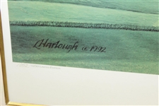 1992 Linda Hartough Signed Ltd Ed 10th Hole at Winged Foot 1052/1250 - Framed