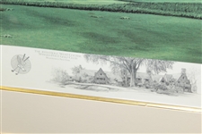 1992 Linda Hartough Signed Ltd Ed 10th Hole at Winged Foot 1052/1250 - Framed