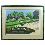 1996 US Open at Oakland Hills CC Ltd Ed Ken Reed Poster 174/500 - Framed