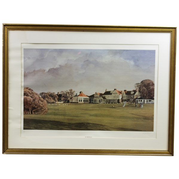 Kenneth Reed Signed Ltd Ed Muirfield Clubhouse 37/850 Print - Framed