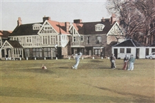 Kenneth Reed Signed Ltd Ed Muirfield Clubhouse 37/850 Print - Framed