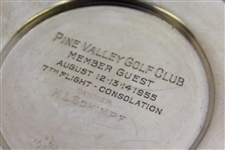 1955 Pine Valley Golf Club Member Guest 7th Flight Consolation Winner Sterling Plate - H.L. Schimpf