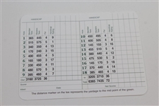Matt Fitzpatrick Signed Augusta National Golf Club Scorecard JSA ALOA
