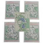 1988 Masters Tournament Thurs-Sunday (4) & Par 3 Contest Pairing Sheets - Sandy Lyle Winner