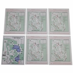 1998 Masters Tournament Thurs-Sat (3), Par 3, & Nicklaus Day (2) Pairing Sheets - Mark O'Meara Winner