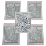 1999 Masters Tournament Thurs-Sunday (4) & Par 3 Contest Pairing Sheets - Joe Maria Olazabal Winner