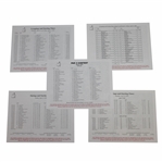 2003 Masters Tournament Thurs-Sunday (4) & Par 3 Contest Pairing Sheets - Mike Weir Winner