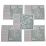 2003 Masters Tournament Thurs-Sunday (4) & Par 3 Contest Pairing Sheets - Mike Weir Winner