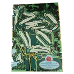 Original 1966 Augusta National Golf Club 'Scene of the Masters Tournament' Aerial Layout Advertising