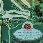 Original 1966 Augusta National Golf Club 'Scene of the Masters Tournament' Aerial Layout Advertising
