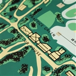 Original 1966 Augusta National Golf Club 'Scene of the Masters Tournament' Aerial Layout Advertising