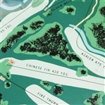 Original 1966 Augusta National Golf Club 'Scene of the Masters Tournament' Aerial Layout Advertising