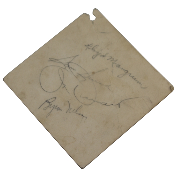 Demaret, Snead, Nelson, & Mangrum Signed 1949 Ryder Cup 2nd Day Ticket JSA FULL #BB50944
