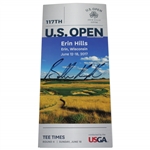 Brooks Koepka Signed 2017 US Open at Erin Hills Sunday Final Rd Ticket JSA ALOA
