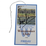 Sergio Garcia Signed 1999 PGA at Medinah Wanamaker Club Friday Rd Ticket JSA ALOA