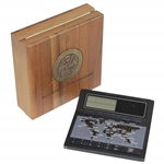 1995 PGA Senior Championship Champions Dinner World Clock Gift in Original Wood Box