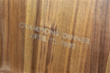 1995 PGA Senior Championship Champions' Dinner World Clock Gift in Original Wood Box