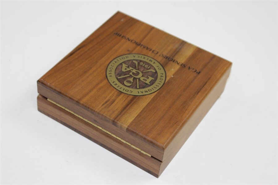 1995 PGA Senior Championship Champions' Dinner World Clock Gift in Original Wood Box