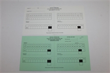 Official Scorecards from The OPEN (1998 & 2002) & US Open (1996-1998) Championships
