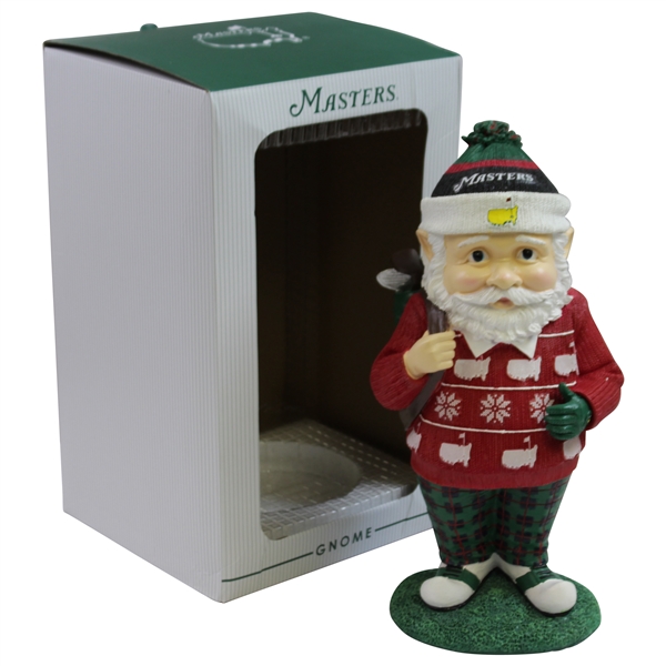 2020 Masters tournament Ltd Ed Holiday Caddie Gnome in Original Box - NEW