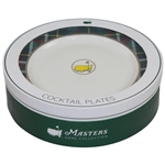 2020 Masters Tournament Home Collection Tartan Cocktail Plates in Original Box - Four