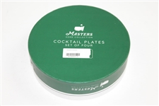 2020 Masters Tournament Home Collection Tartan Cocktail Plates in Original Box - Four