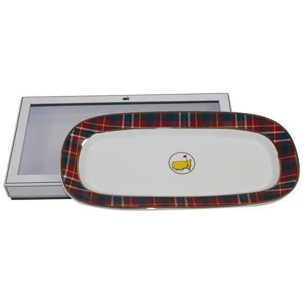 2020 Masters Tournament Home Collection Tartan Serving Tray in Original Box - New