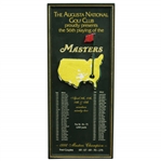 1992 Augusta National Golf Club 56th Playing of Masters Wood Plaque - Fred Couples Winner