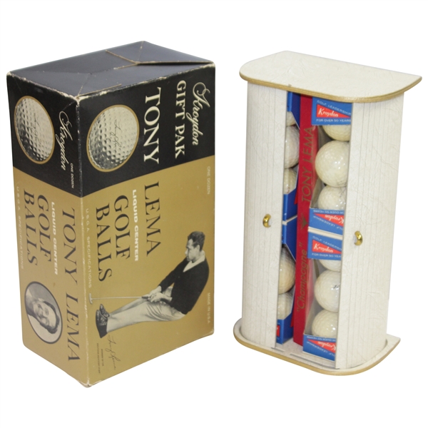 Classic "Champagne" Tony Lema Kroydon Golf Balls in Decorative Rol-Top Gift Pak - Unique