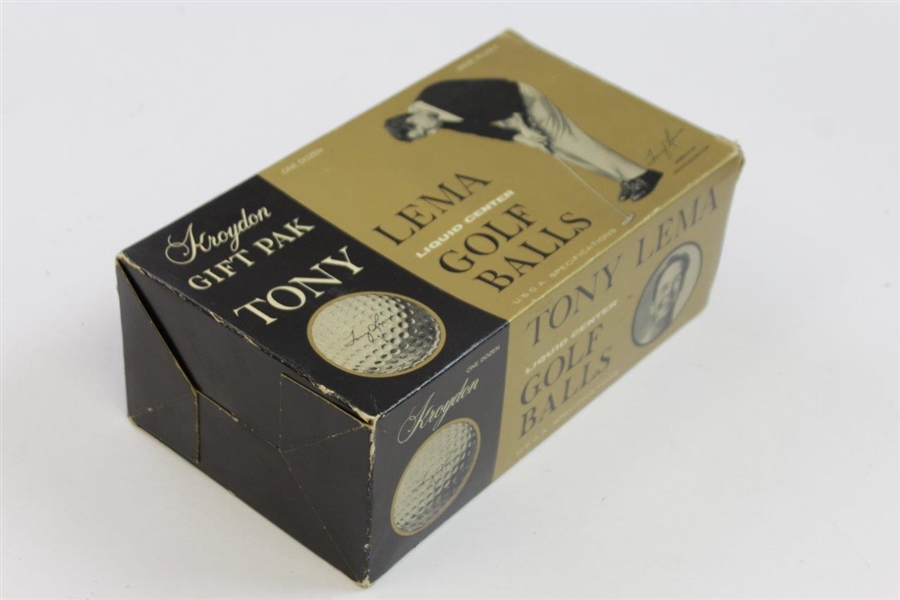 Classic Champagne Tony Lema Kroydon Golf Balls in Decorative Rol-Top Gift Pak - Unique