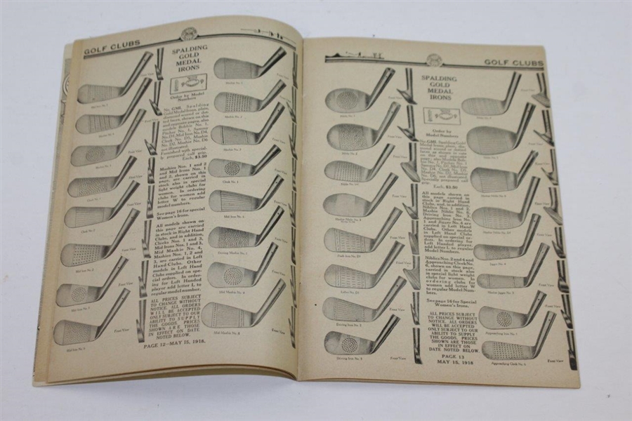1918 A.G. Spalding & Bros Golf Catalog