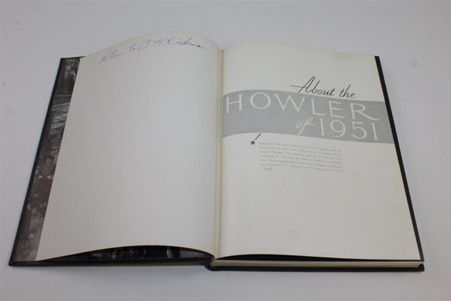 The Howler of 1951 Wake Forrest College Yearbook - Arnold Palmer