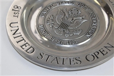 1981 US Open at Merion Golf Club USGA Crest Pewter Plate