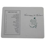 Herman Keiser Signed Augusta National Golf Club Scorecard JSA ALOA