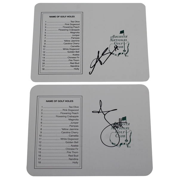 Adam Scott Signed Augusta National GC Course Scorecards - Classic & Current Signature JSA ALOA
