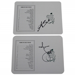 Adam Scott Signed Augusta National GC Course Scorecards - Classic & Current Signature JSA ALOA