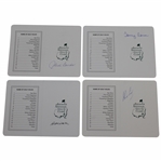Art Wall, Tommy Aaron, Charles Coody, & Jack Burke Signed Augusta National GC Scorecards JSA ALOA